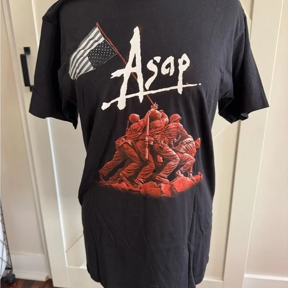 ASAP Black Graphic Concert T-Shirt 2012 New - Picture 3 of 5